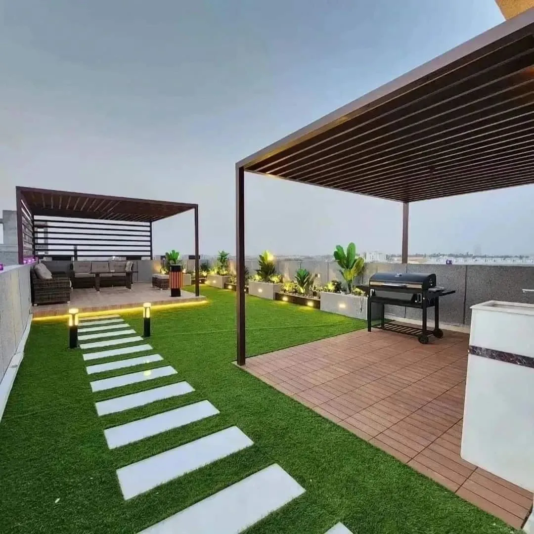 تصميم جلسات خارجيةفي الجنوب ونجران|بأحدث مظلات وسواتر حدائق 