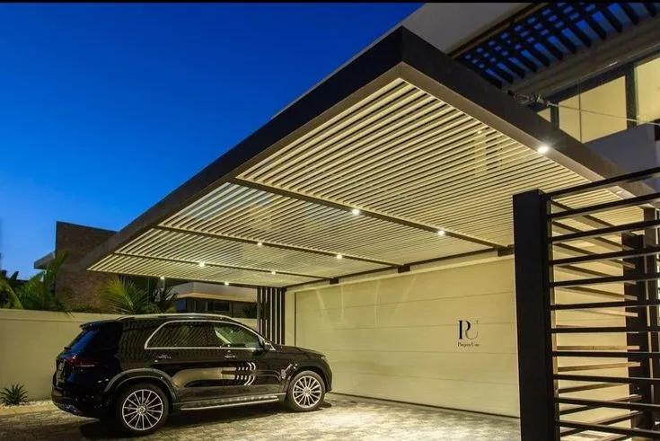 مظلات سيارات مودرن