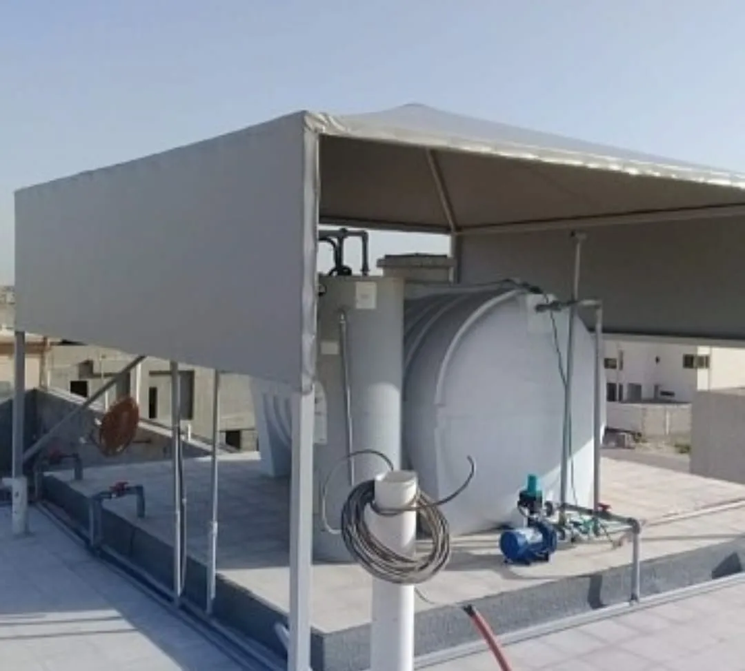 مظلات خزانات مظلات سخانات مظلات مكيفات مظلات السطح بالجنوب