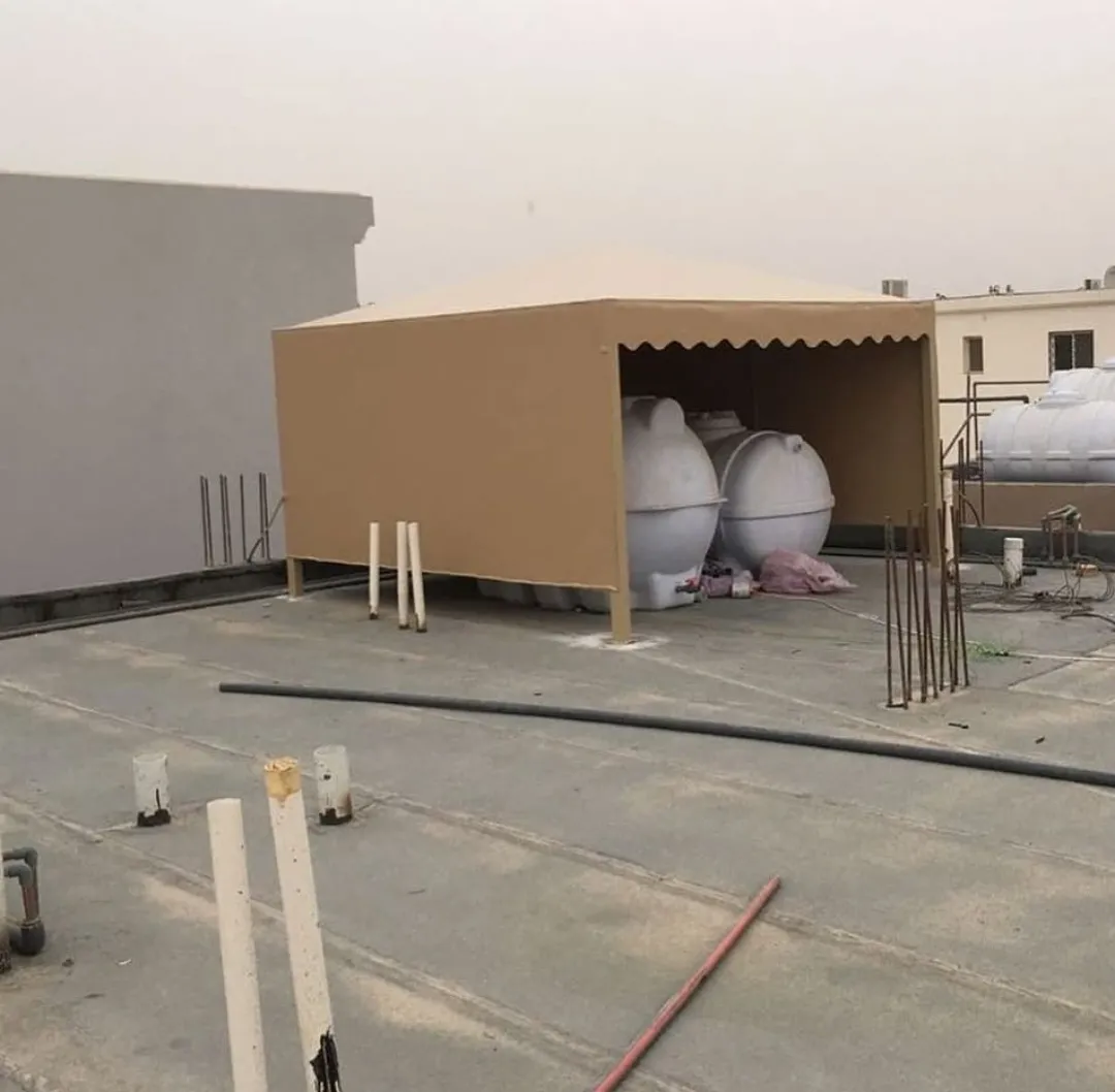 مظلات خزانات مظلات سخانات مظلات مكيفات مظلات السطح بالجنوب