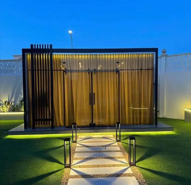 مقاول بناء مجالس زجاجية أنيقة وبسيطة بأقل تكلفة في أبها