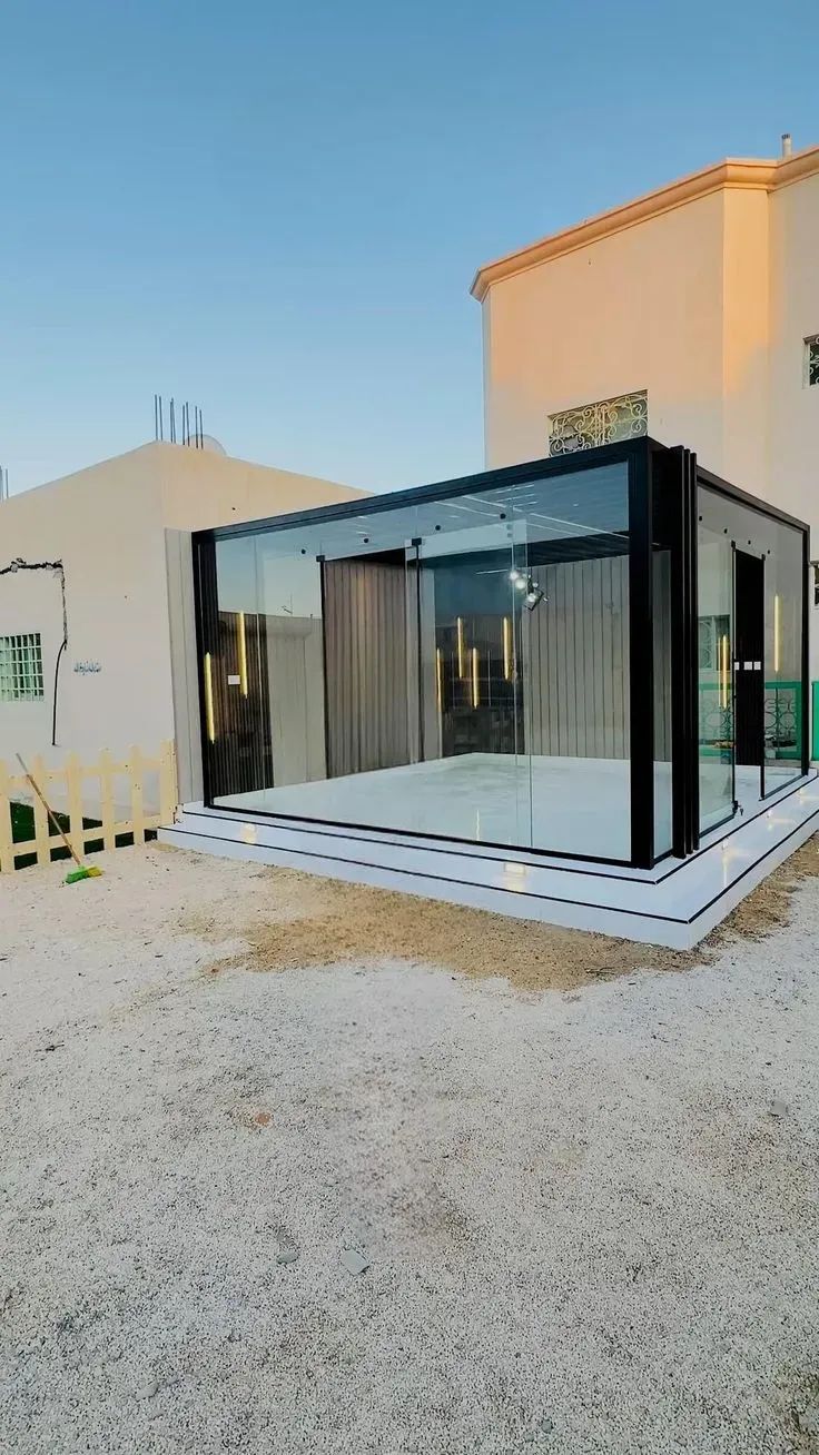 ارخص مقاول بناء مجلس خارجي زجاجي في الجنوب والنماص بالحوش
