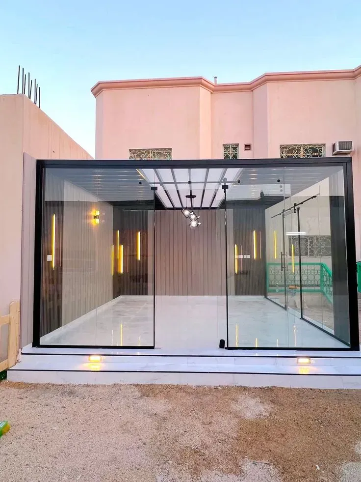 ارخص مقاول بناء مجلس خارجي زجاجي في الجنوب والنماص بالحوش