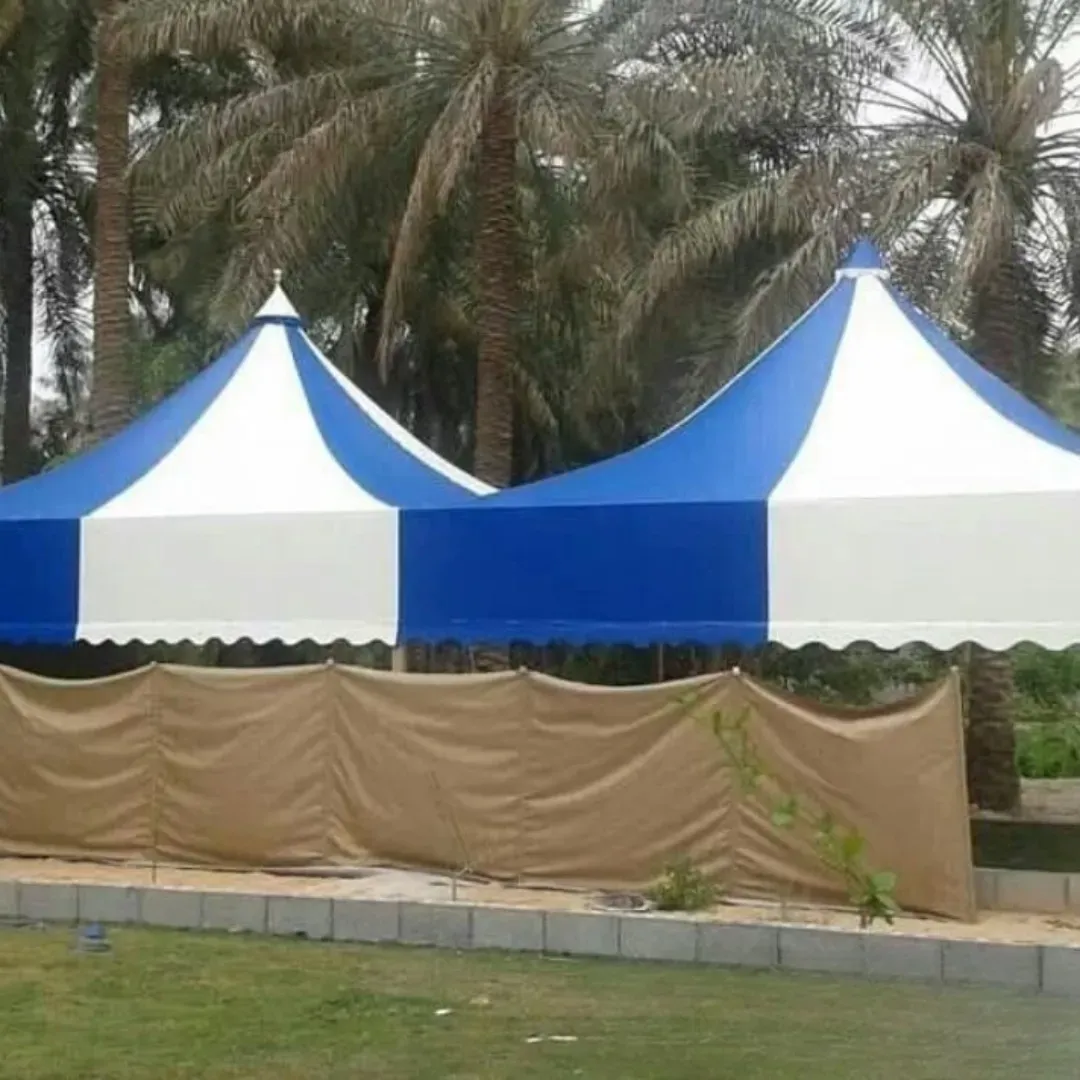 مظلات جلد PVC هرمية باخميس ميشط: الجودة والمتانة بأسلوب عصري