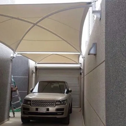 اصلاح مظلات كراج مقوسة بتثبيت آمن في خميس مشيط وجيزان