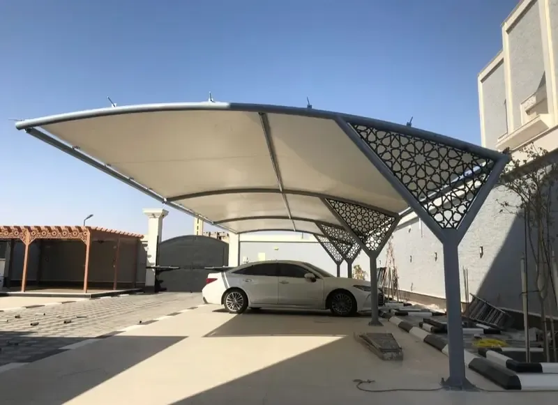 أنواع مظلات سيارات خارجية في جيزان:لتركيب مظلات البوثلين 