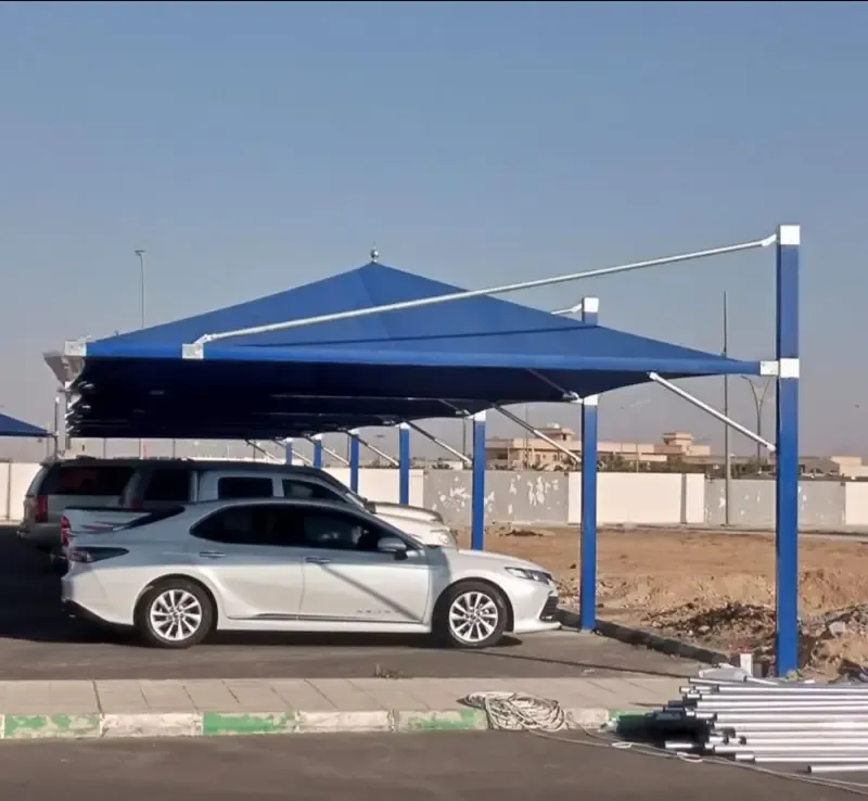 أنواع مظلات سيارات خارجية في جيزان:لتركيب مظلات البوثلين 