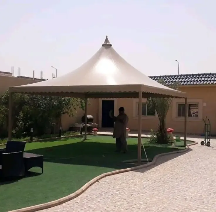 أنواع مظلات سيارات خارجية في جيزان:لتركيب مظلات البوثلين 