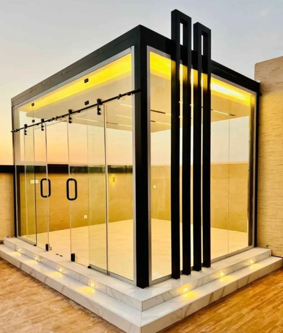 مجالس زجاجية وملاحق خارجيه فخمة بالجنوب وابها:تصاميم عصرية