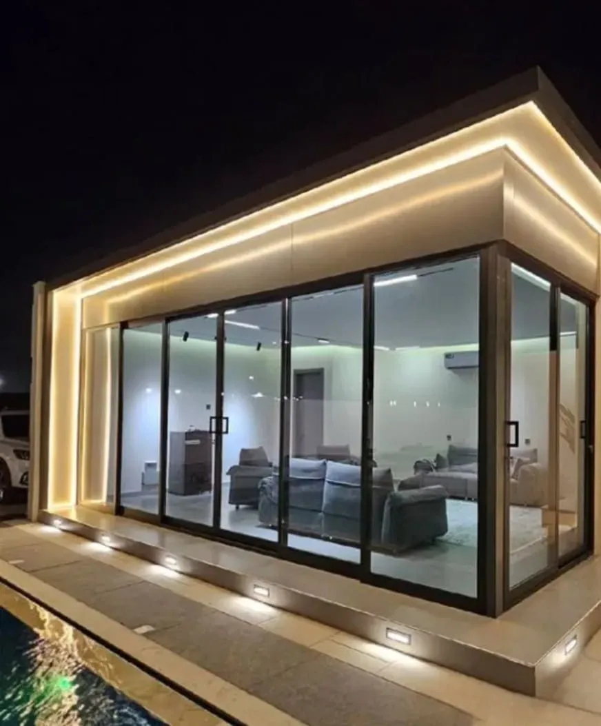 مجالس زجاجية وملاحق خارجيه فخمة بالجنوب وابها:تصاميم عصرية