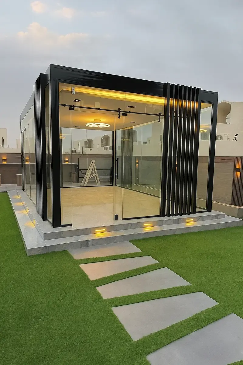 مجالس زجاجية وملاحق خارجيه فخمة بالجنوب وابها:تصاميم عصرية