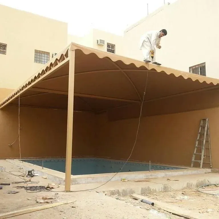 مظلات تغطية مسابح بالجنوب وابها حماية كاملة من الشمس والغبار