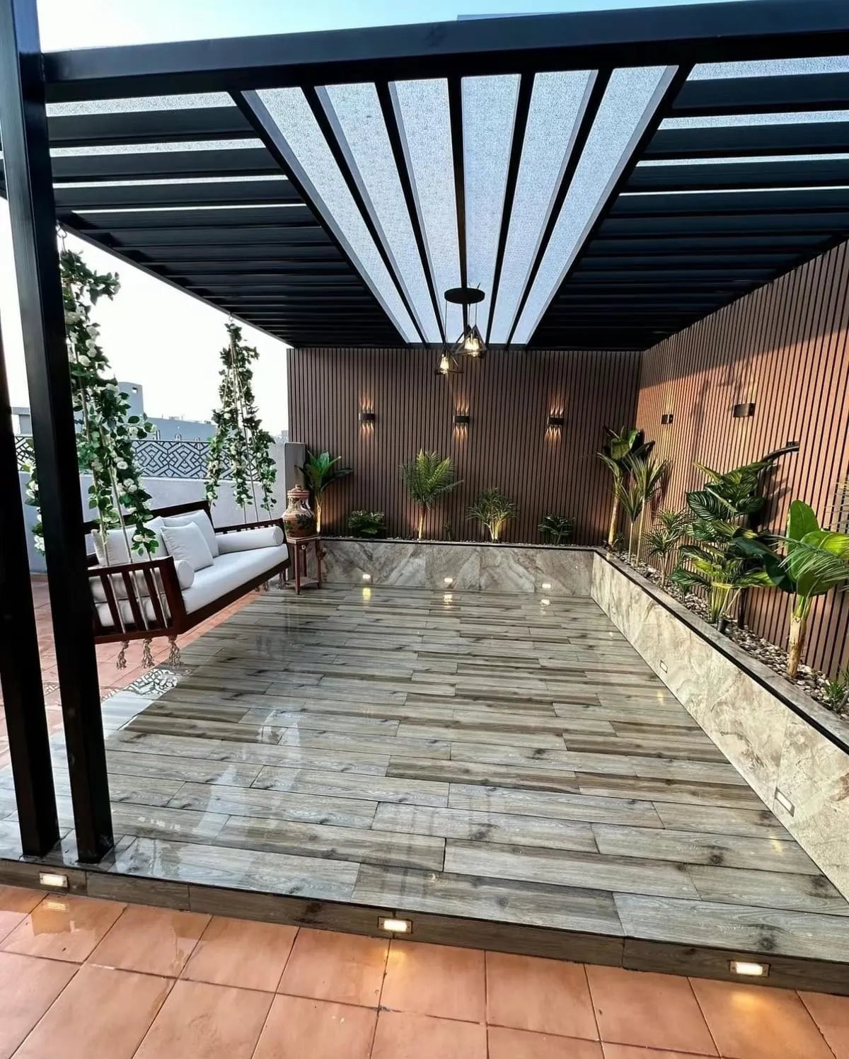 تصميم جلسات خارجيةفي الجنوب ونجران|بأحدث مظلات وسواتر حدائق 