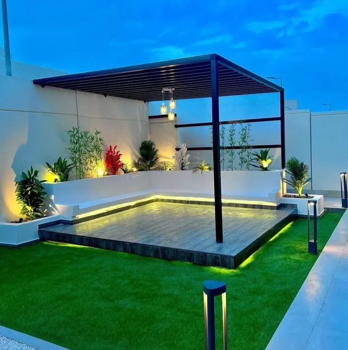 تصميم جلسات خارجيةفي الجنوب ونجران|بأحدث مظلات وسواتر حدائق 