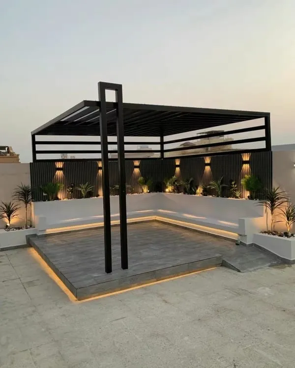 تصميم جلسات خارجيةفي الجنوب ونجران|بأحدث مظلات وسواتر حدائق 